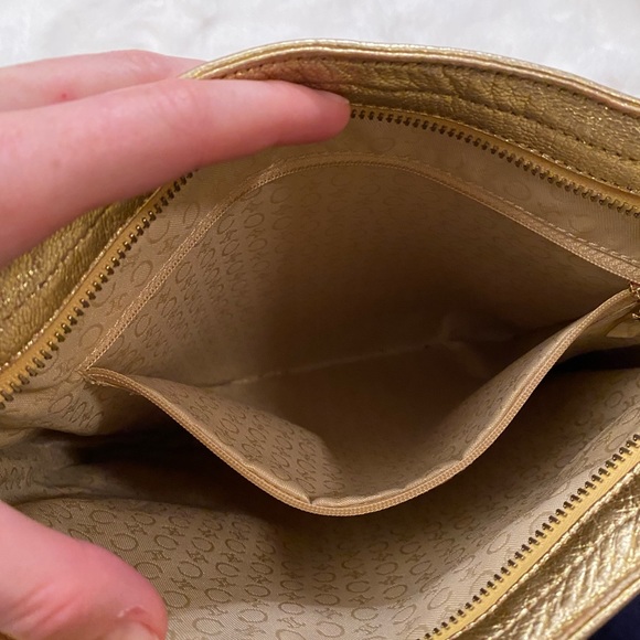 Vintage Celine White Canvas and Gold Leather Tote - Picture 11 of 11